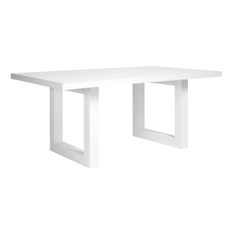 Balmain Dining Table White - 180/210/240 x 100/100/110 x 76cm color White